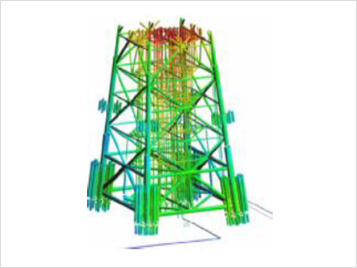 Analysis results of marine structure