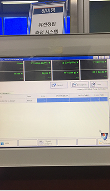 Dielectric tangent tester